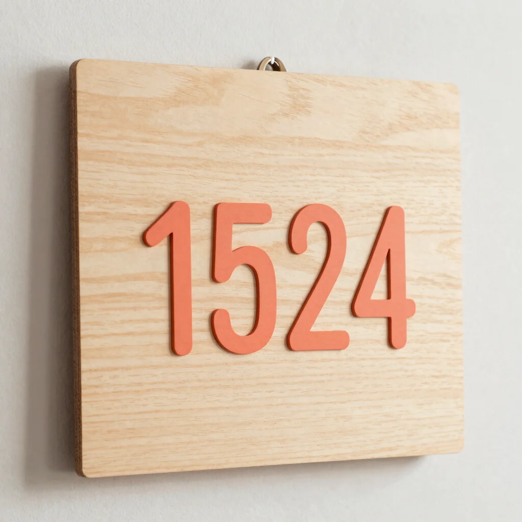 Coral Name Plaque